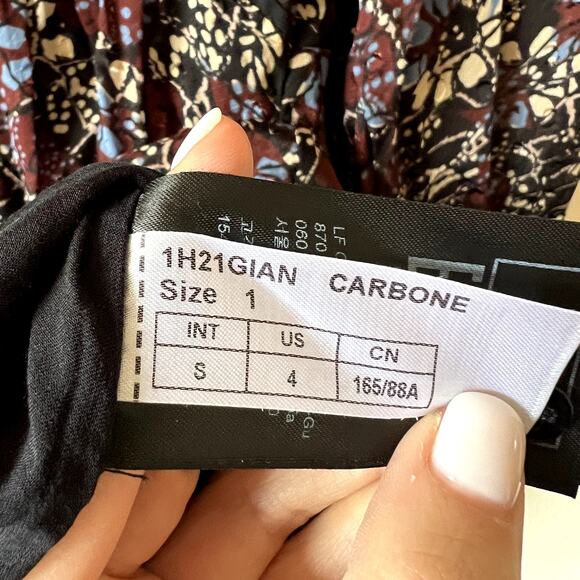 ba&sh Giani Sheer Floral Mini dress size S C3 - Picture 5 of 9